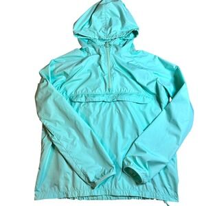 Under Armour UA Storm 1 Anorak Windbreaker Jacket‎ Aqua Hooded Pullover Medium